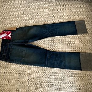 Earnest Sewn Men's Jeans Size 34 NWT Buckle Back